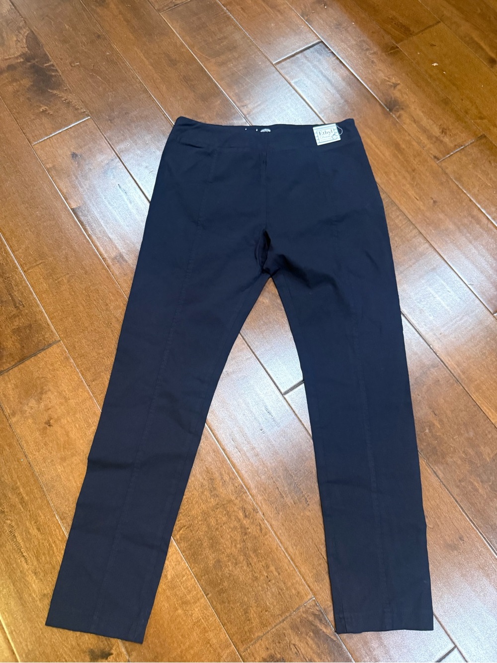 Ethyl Denim Stretch Navy Trouser